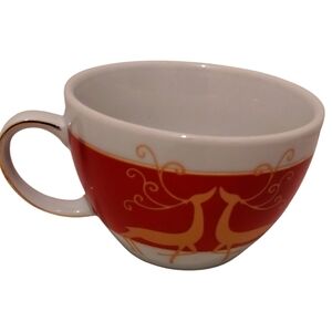 Sorelle Fine Porcelain Reindeer Tea Cup